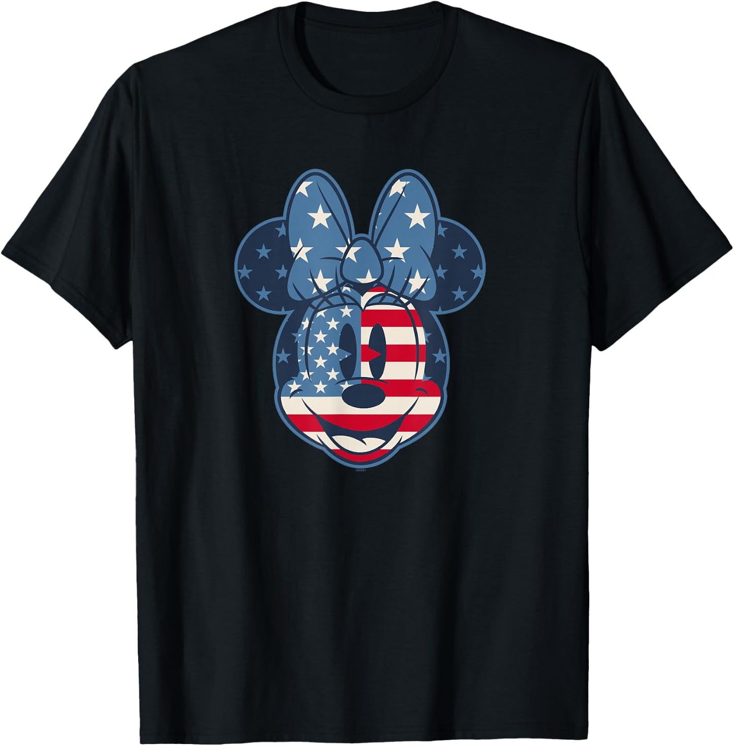 Disney Minnie Mouse Vintage Americana Fourth of July Small T-Shirt - T-Shirt | Black