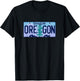 Oregon License Plate - Classic T-Shirt - T-Shirt | Black