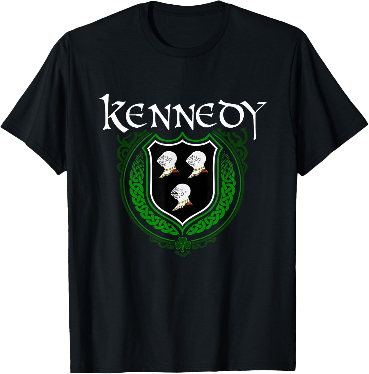 Kennedy Surname Irish Clan Tartan Badge Ireland T-Shirt - T-Shirt | Black