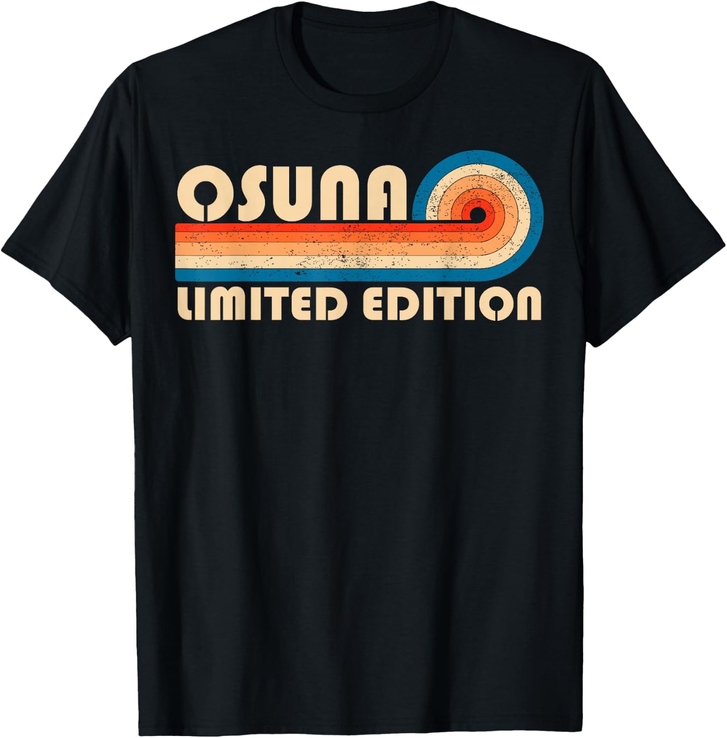 OSUNA Surname Retro Vintage 80s 90s Birthday Reunion T-Shirt - T-Shirt | Black