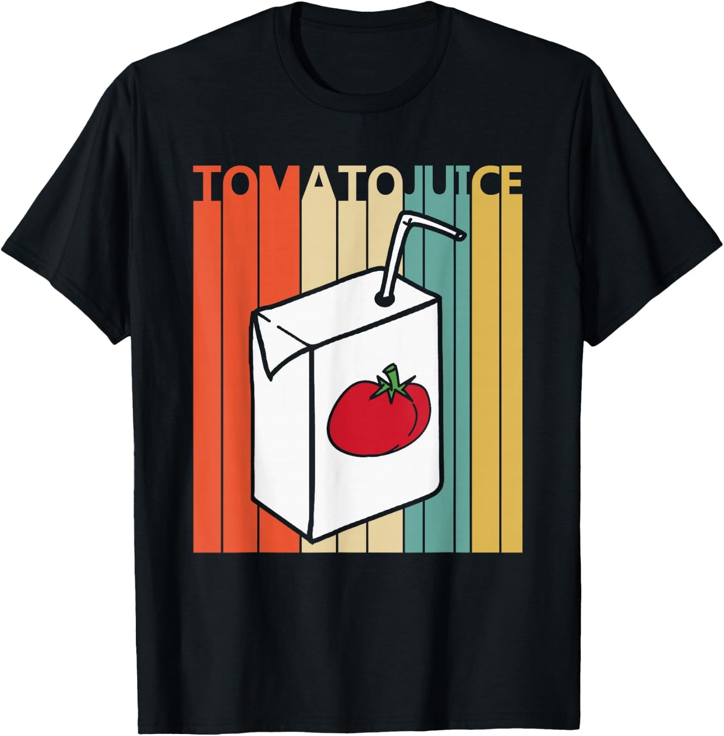 Vintage Tomato Juice T-Shirt - T-Shirt | Black