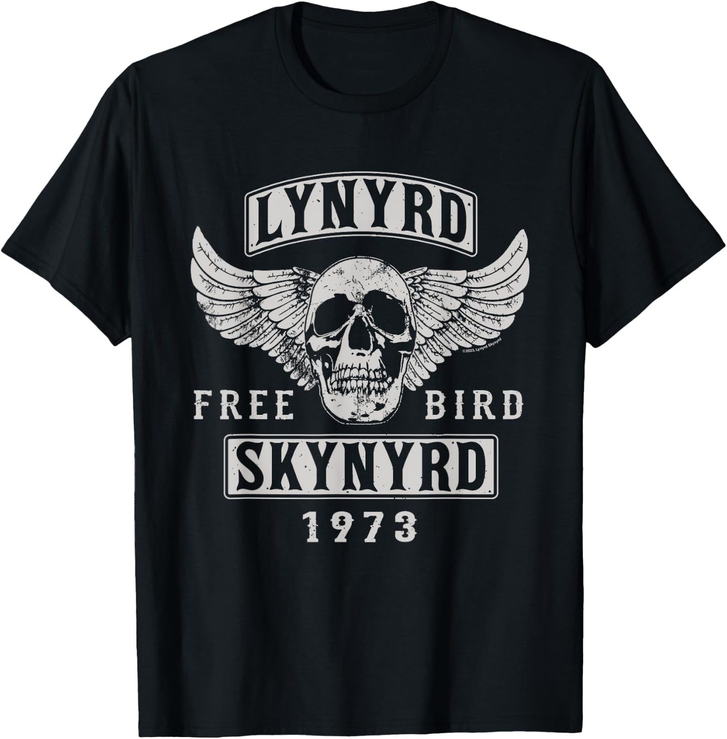 Lynyrd Skynyrd - Free Bird Skull 1973 T-Shirt - T-Shirt | Black