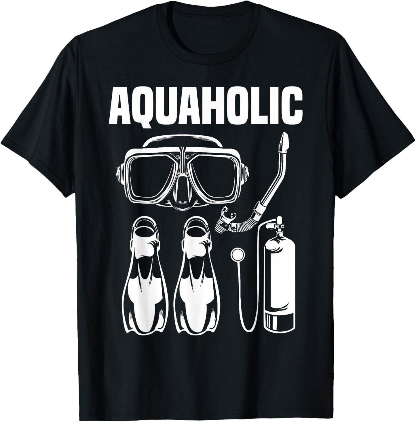 Cool Scuba Diving Themed Design Women Scuba Dive T-Shirt - T-Shirt | Black