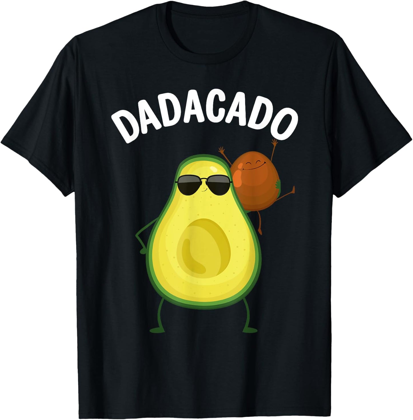Cute Avocado Design For Dad Men Fruit Avocado Pear Lovers T-Shirt - T-Shirt | Black