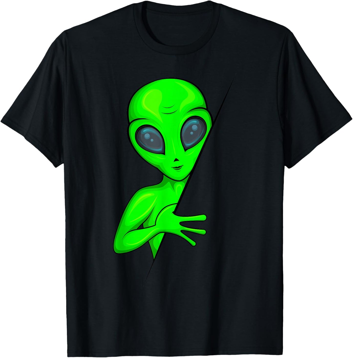 Alien Ufo Kids T-Shirt - T-Shirt | Black