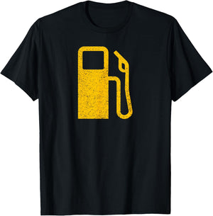 Gas Pump Symbol Low Fuel Symbol Dash Light T-Shirt - T-Shirt | Black