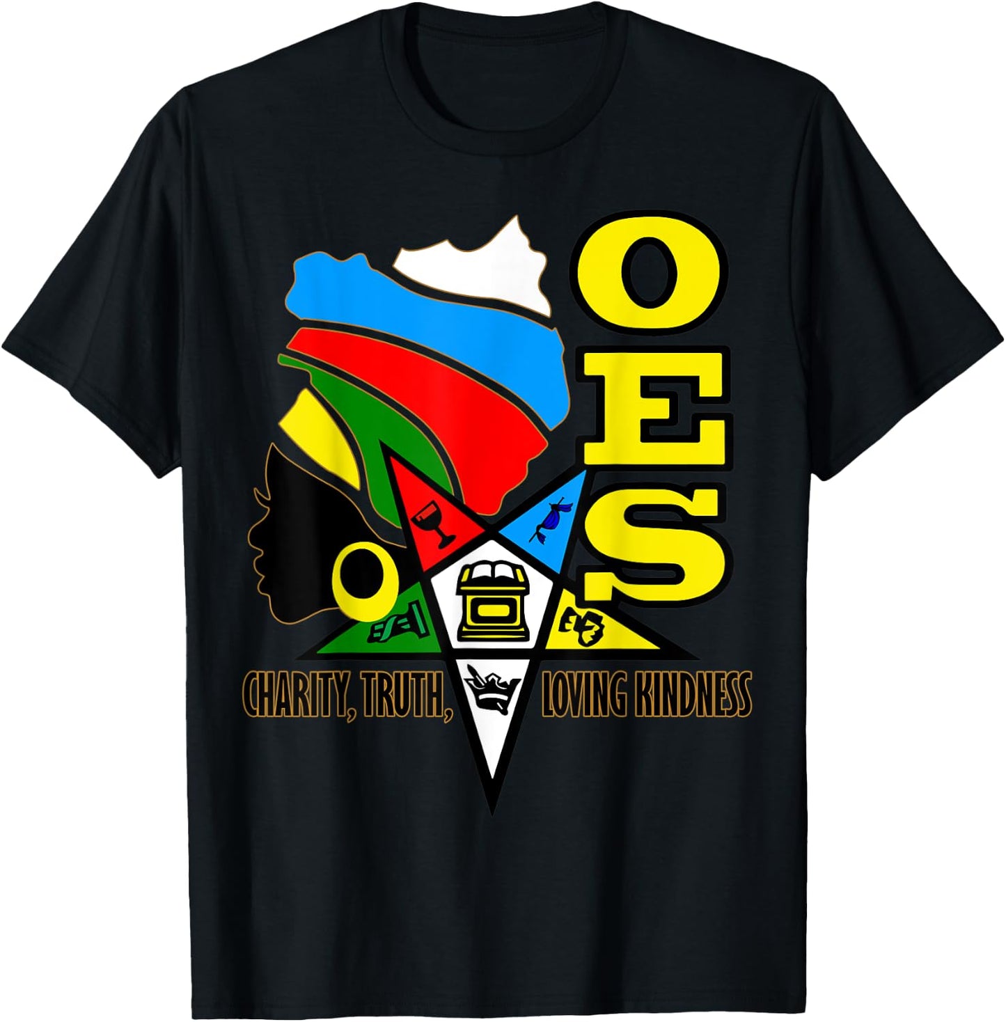 OES Charity Truth Loving Kindness Sister Africa Parents' Day T-Shirt - T-Shirt | Black
