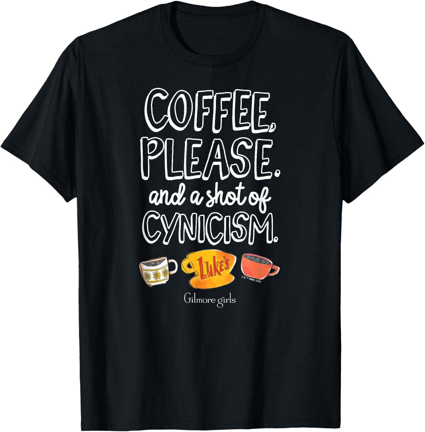 Gilmore Girls - Coffee & Cynicism T-Shirt - T-Shirt | Black