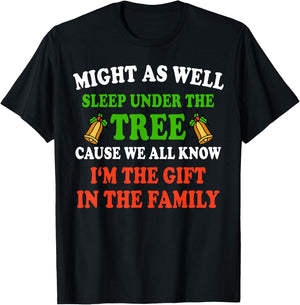 Santa Claus Christmas Holiday Pajamas Gift | Girls & Boys T-Shirt - T-Shirt | Black