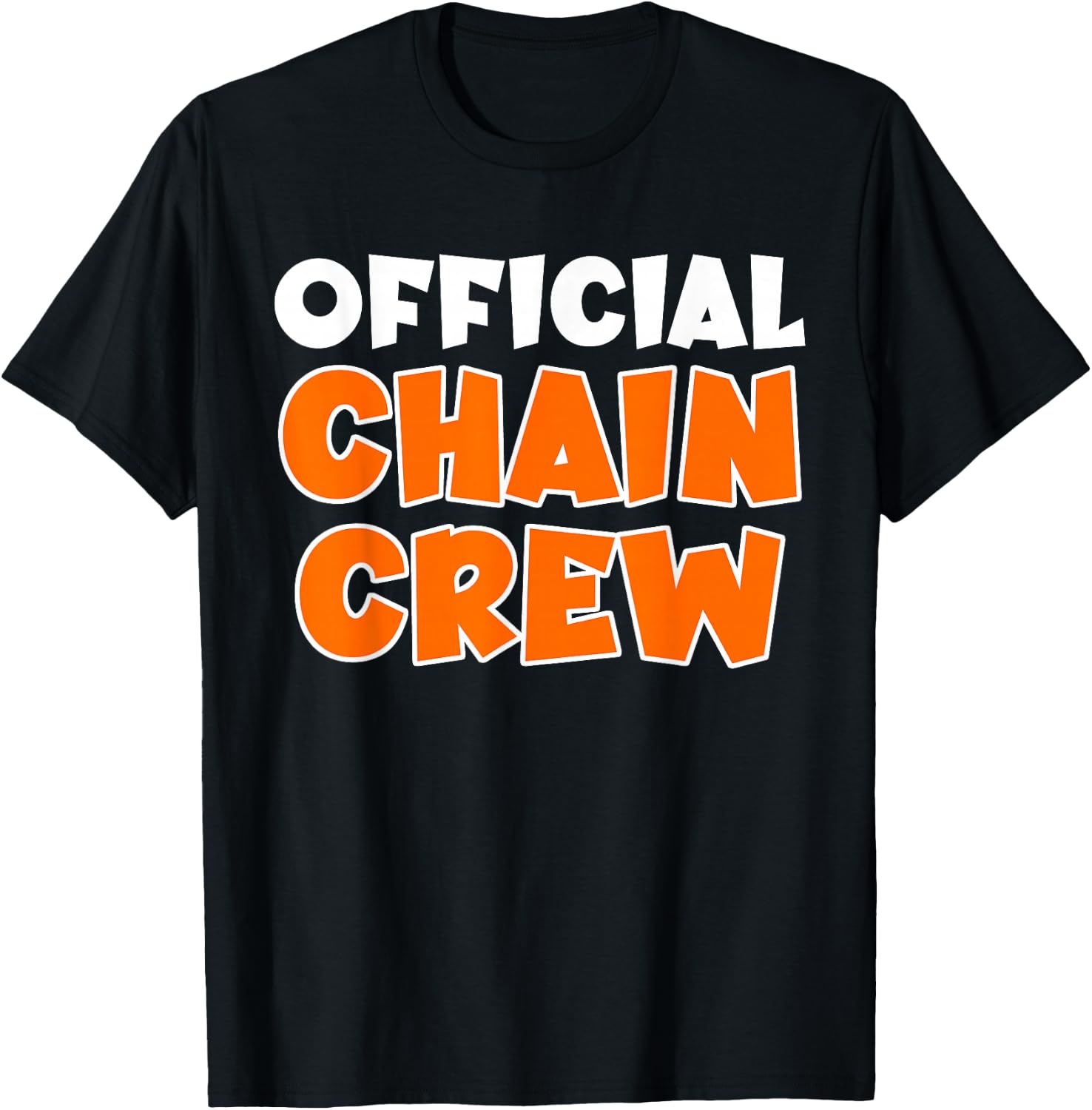 Official Chain Crew American Football Game T-Shirt - T-Shirt | Black
