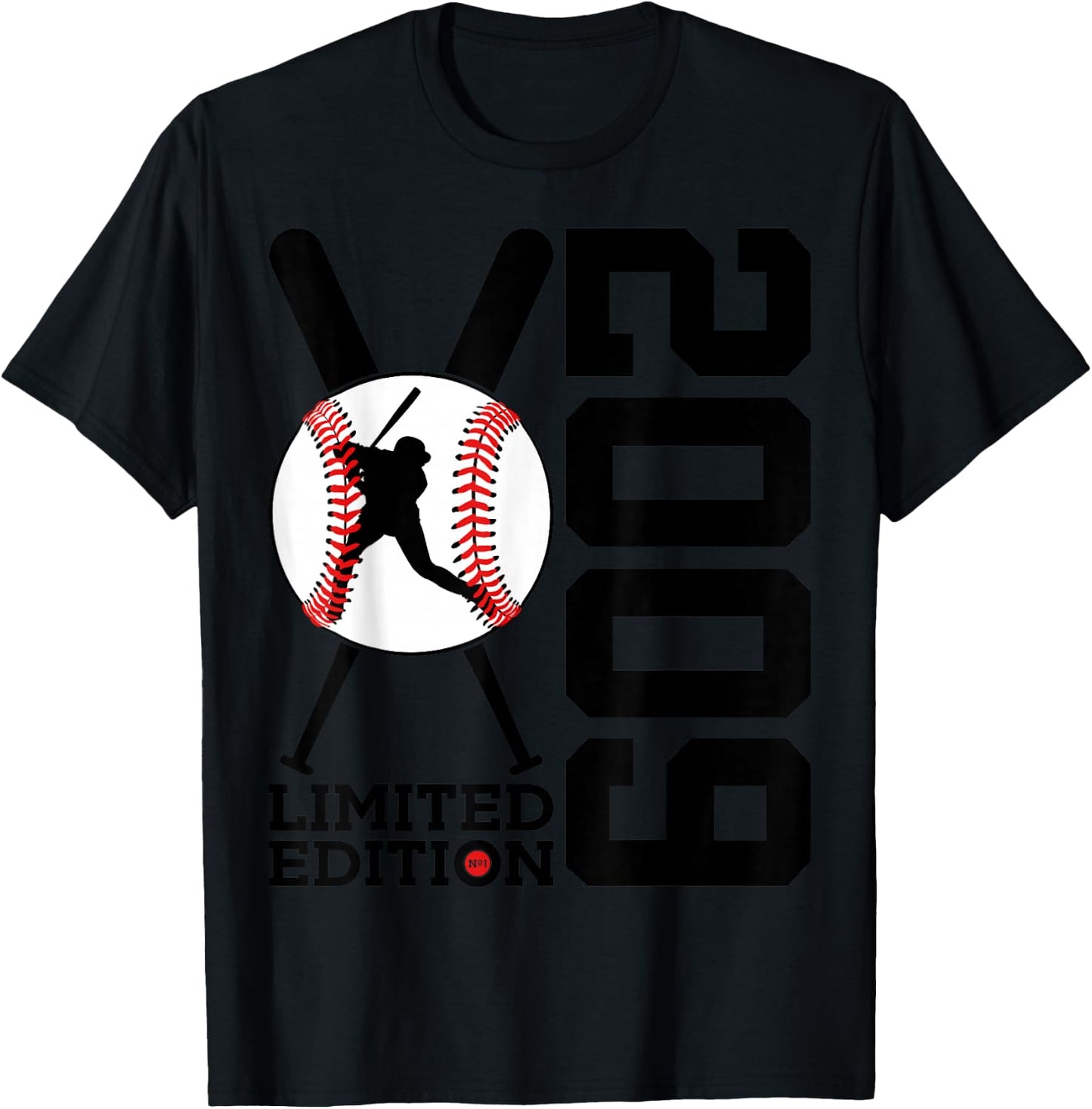 16th BIRTHDAY BASEBALL LIMITED EDITION 2009 T-Shirt - T-Shirt | Black