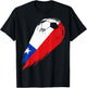 Soccer Player of Pride Chile T-Shirt - T-Shirt | Black
