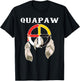 Quapaw Tribe Native American Indian Medicine Wheel T-Shirt - T-Shirt | Black