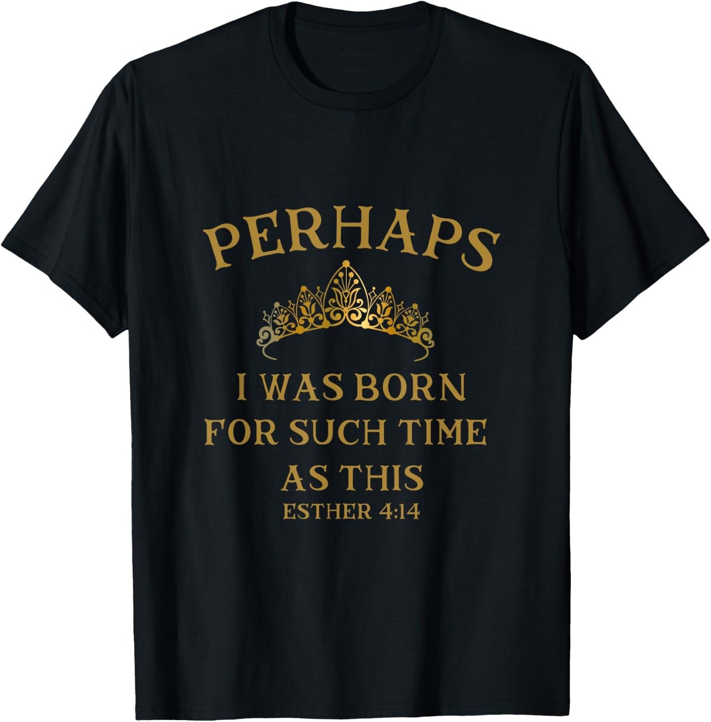 Happy Purim Queen Esther for Such a Time as This Megillah T-Shirt - T-Shirt | Black
