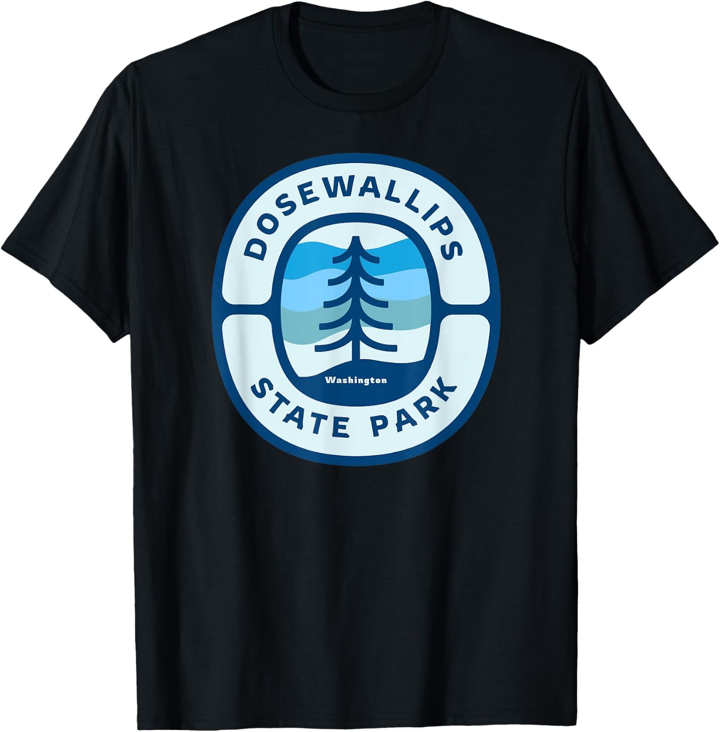 Dosewallips State Park Washington WA Vacation Souvenir T-Shirt - T-Shirt | Black