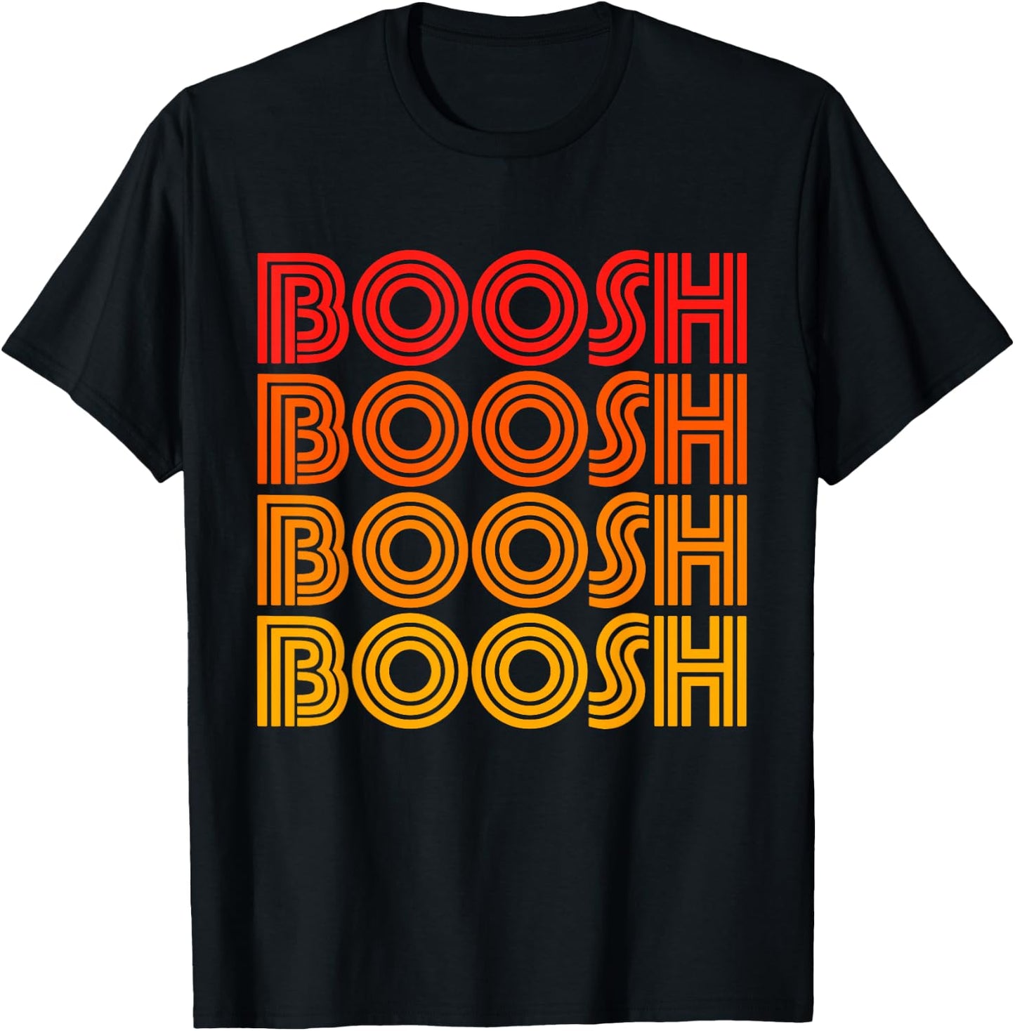 Boosh Funny Booosh Noise Word Silly Goofy Weird Odd Fan Love T-Shirt - T-Shirt | Black