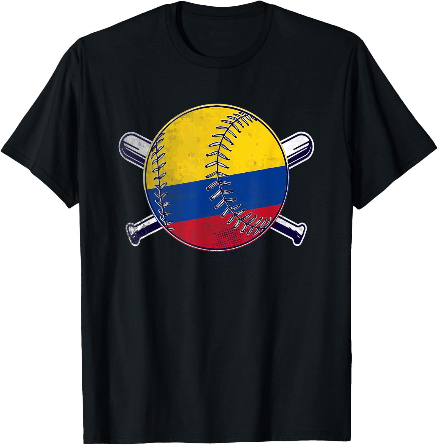 Colombian Baseball Sport Colombia Baseball T-Shirt - T-Shirt | Black