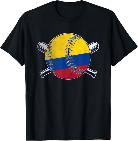 Colombian Baseball Sport Colombia Baseball T-Shirt - T-Shirt | Black