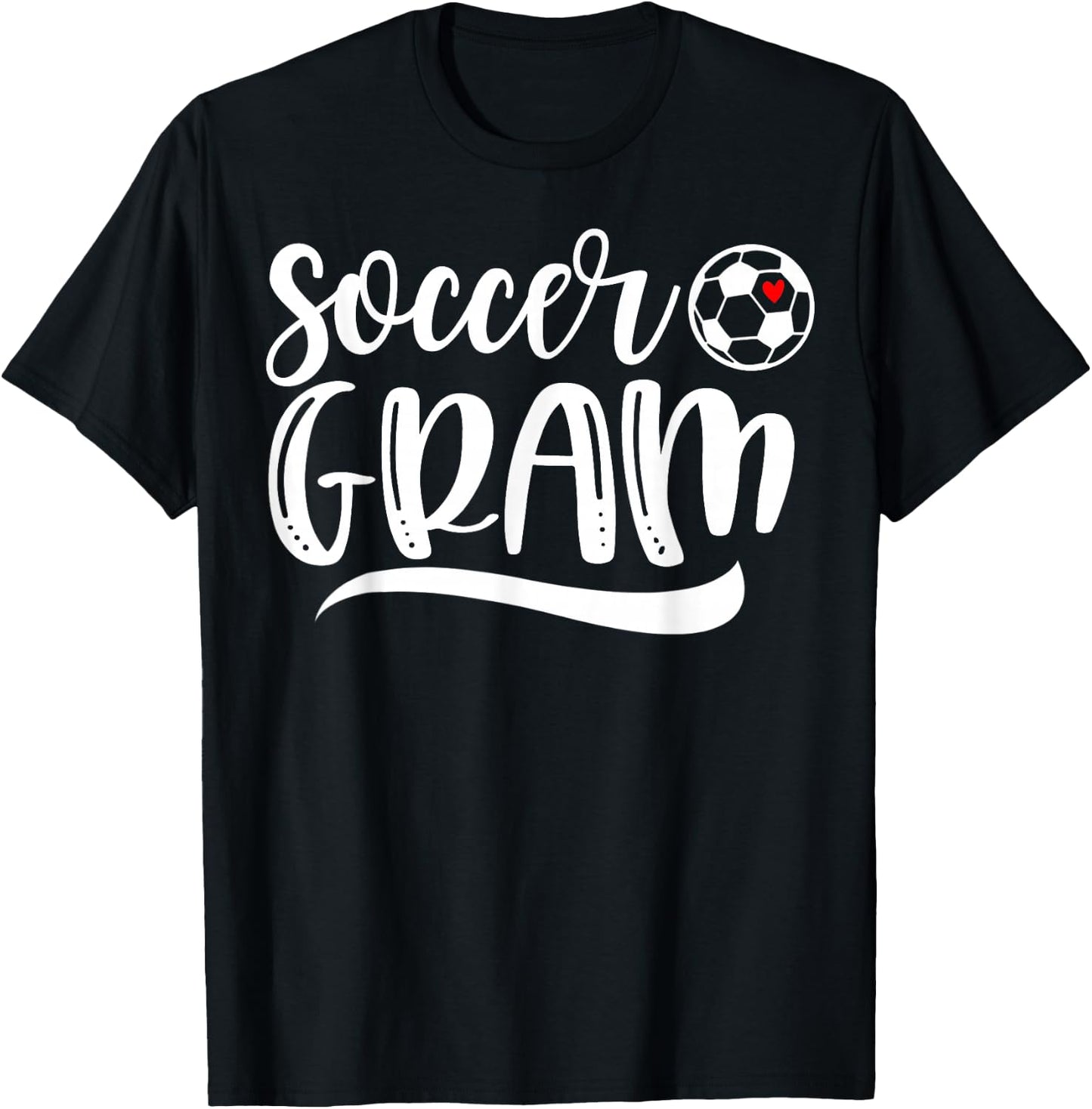 Funny Soccer Gram Soccer Lover Mother's Day T-Shirt - T-Shirt | Black