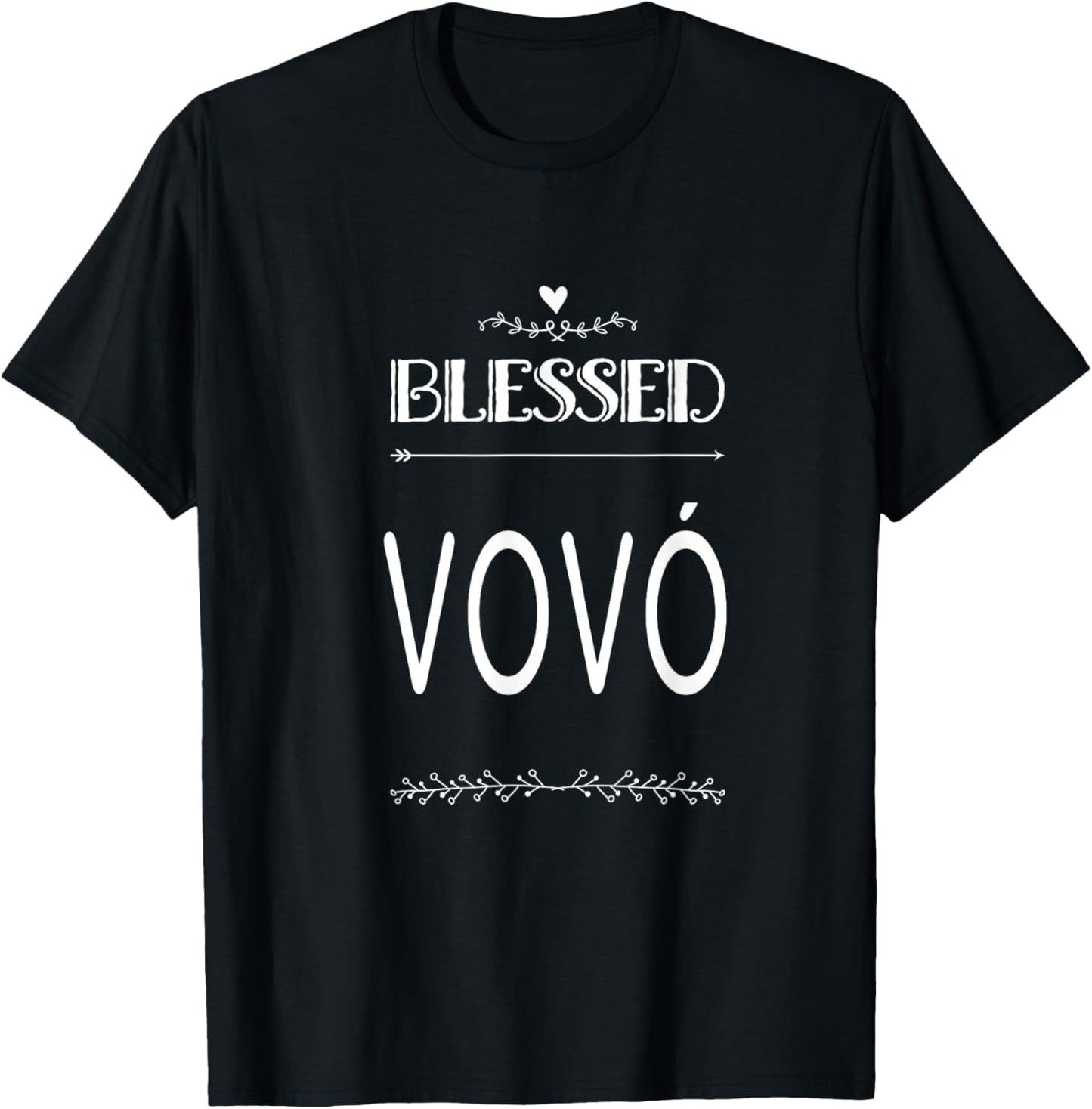 Blessed Vovó Portugal Portuguese Grandma T-Shirt - T-Shirt | Black