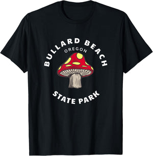 Bullard Beach State Park Oregon OR Mushroom Vacation T-Shirt - T-Shirt | Black