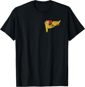 US Army Pathfinder Badge - Vintage Distressed Look T-Shirt - T-Shirt | Black