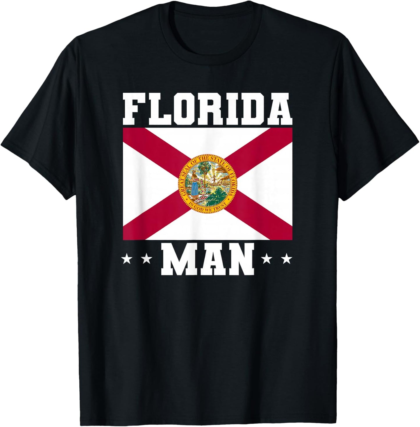 Florida Man Home State Lover Floridian T-Shirt - T-Shirt | Black
