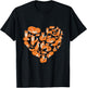 Fox Heart Funny Cute I Love Fox Animal Gifts for Fox Lovers T-Shirt - T-Shirt | Black