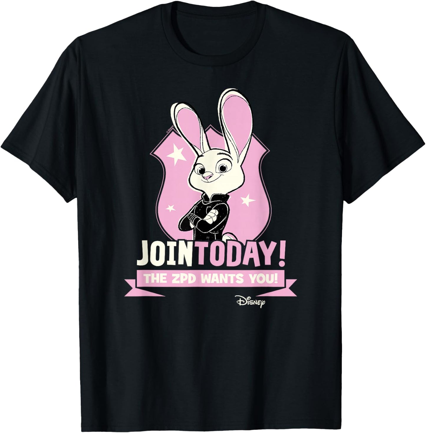 Zootopia - Judy Join Today The ZPD Wants You T-Shirt - T-Shirt | Black