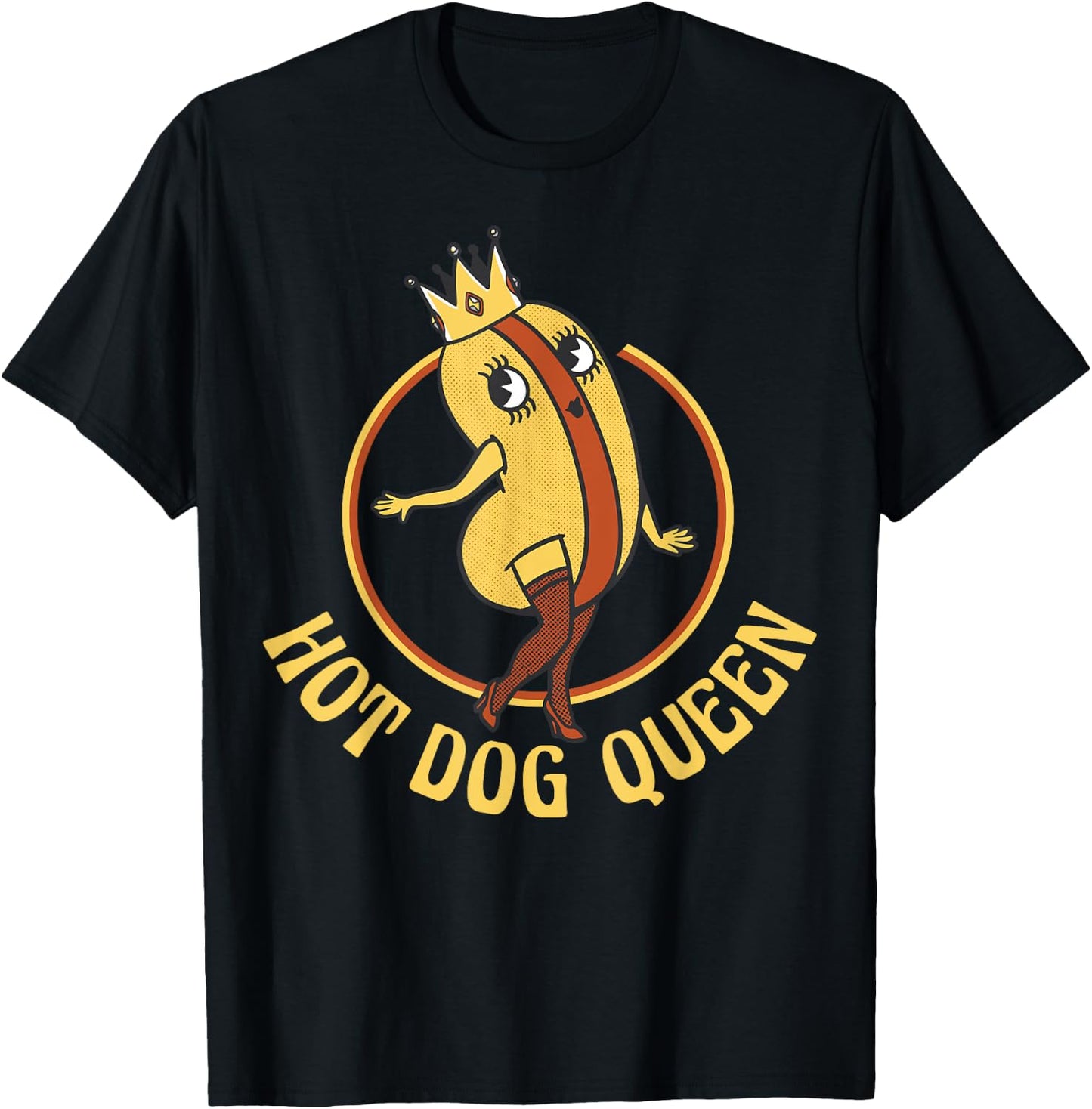 Hot Dog Queen T-Shirt - T-Shirt | Black