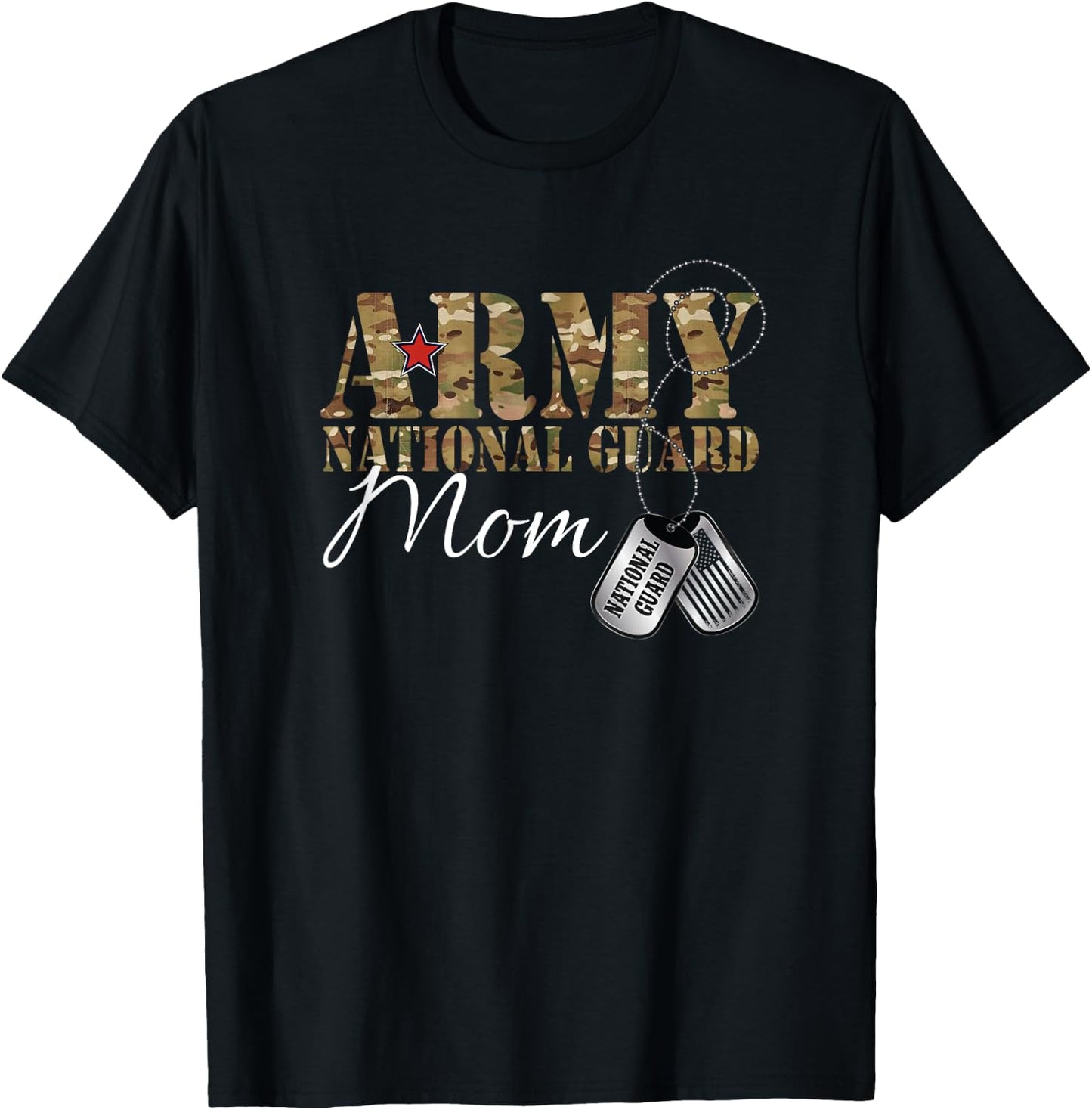 Army National Guard Mom Army National Guard Graduation Mom T-Shirt - T-Shirt | Black