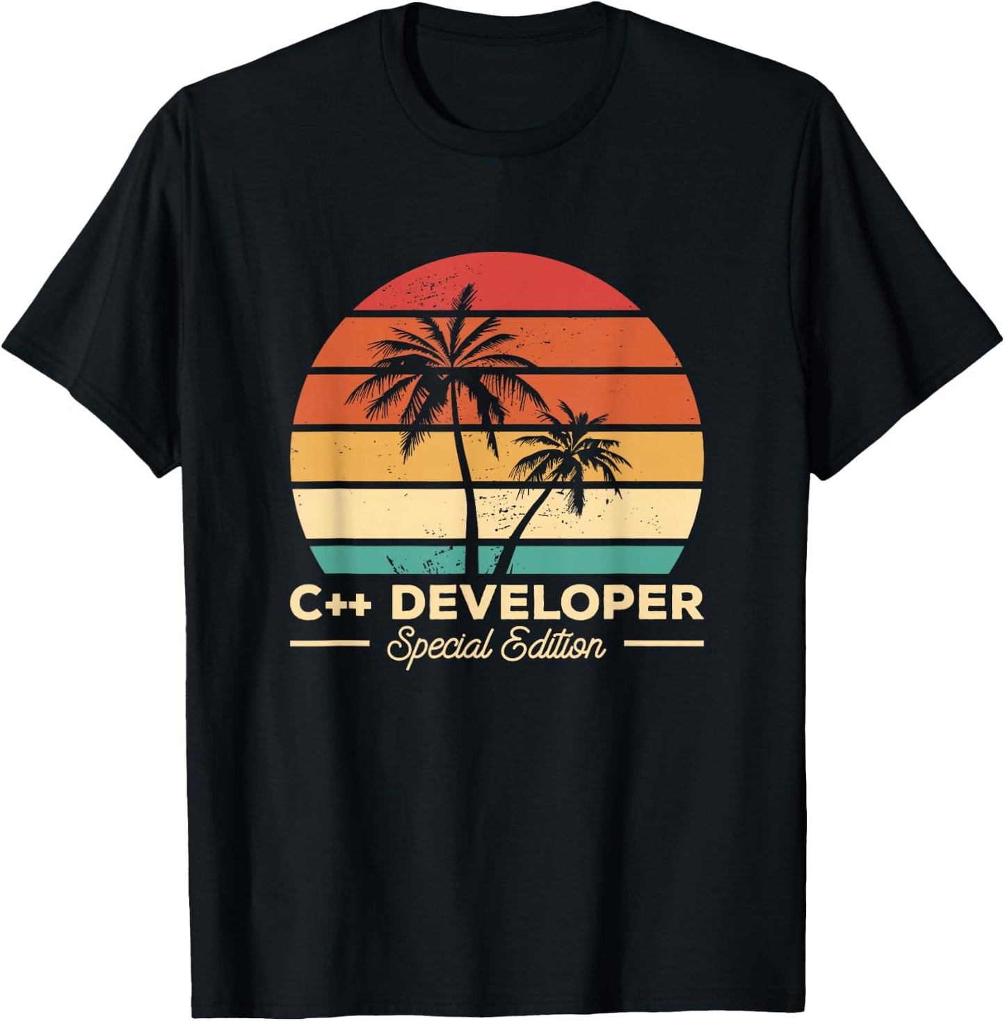 Vintage C++ Developer Programming T-Shirt - T-Shirt | Black