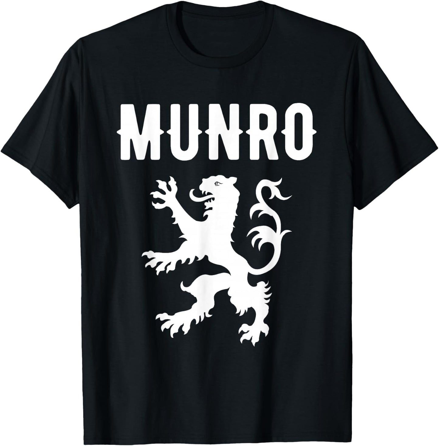 Munro Clan Scottish Family Name Scotland Heraldry T-Shirt - T-Shirt | Black