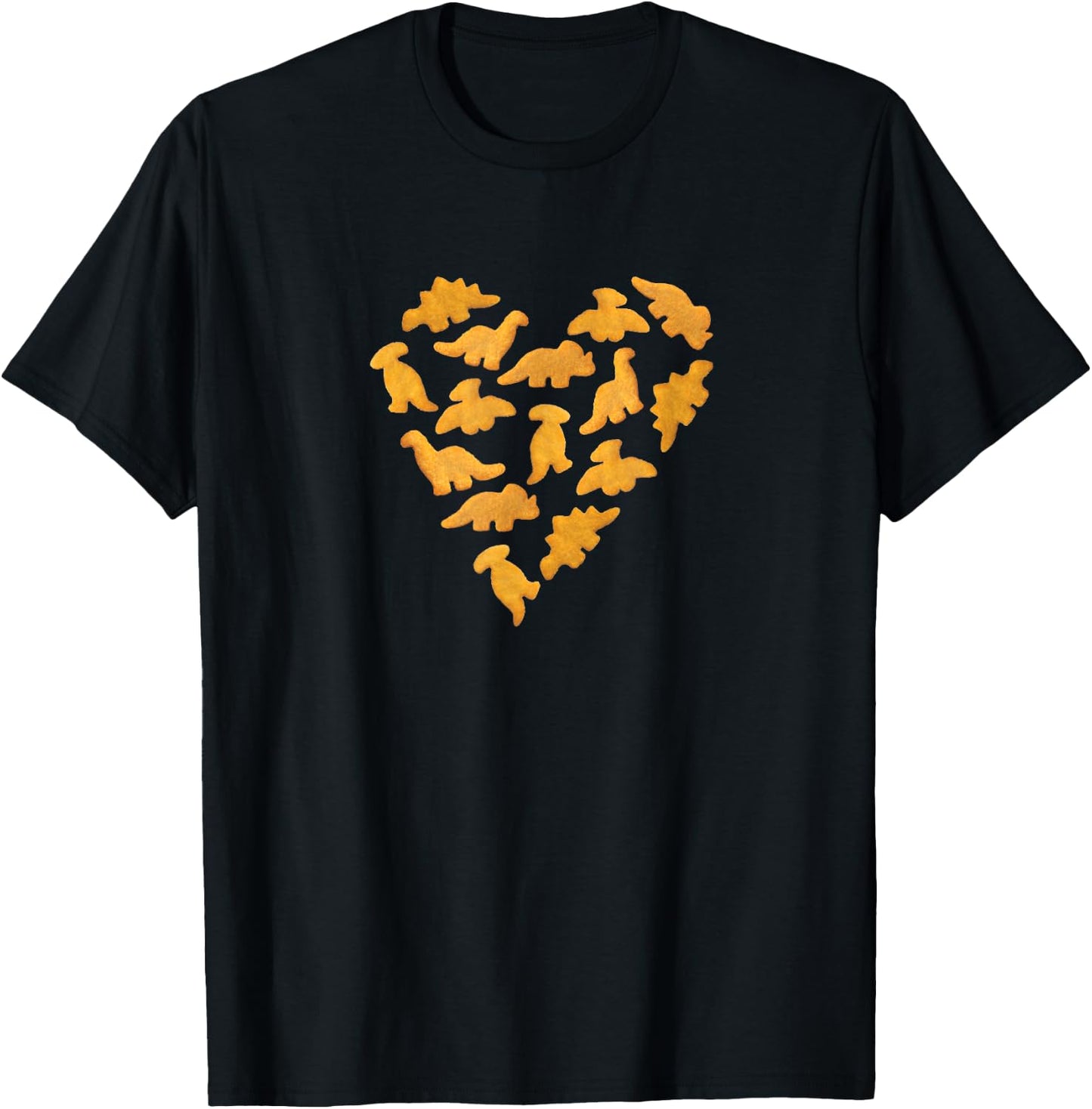 I Love Dino Chicken Nuggets Dinosaur Nuggets T-Shirt - T-Shirt | Black