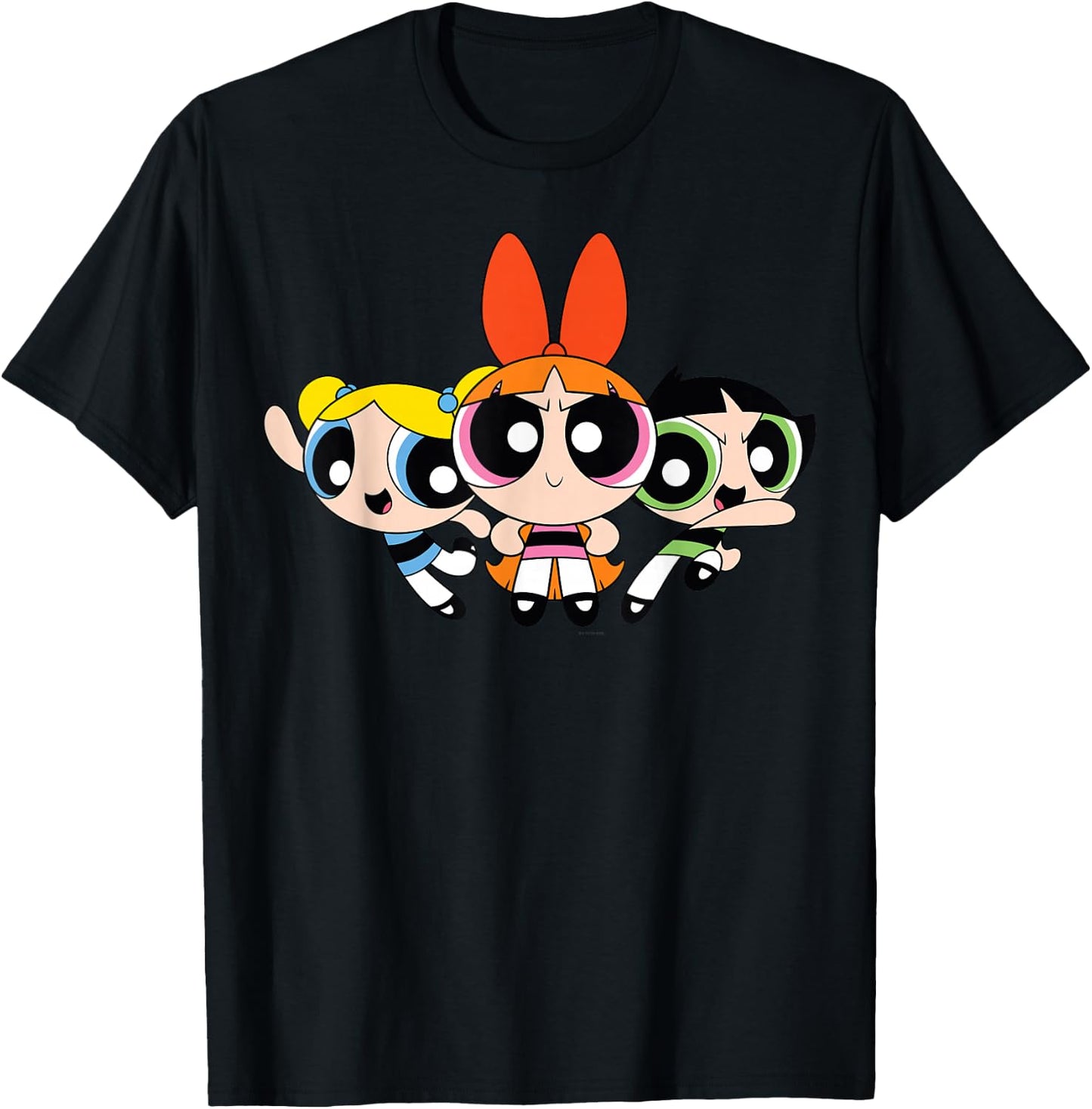 The Powerpuff Girls Team Fashion T-Shirt - T-Shirt | Black