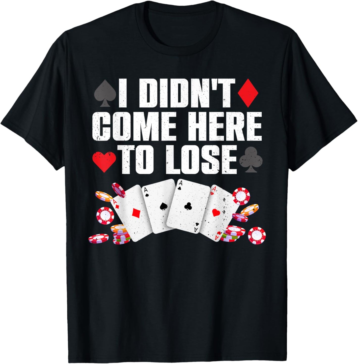 Cool Poker Player Art Women Casino Lover Gamblers T-Shirt - T-Shirt | Black
