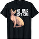 Funny Sphynx Cat Art Women Hairless Cat Lover Pet T-Shirt - T-Shirt | Black