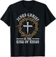 Jesus Christ The King Of Kings | Religion Christianity | God T-Shirt - T-Shirt | Black
