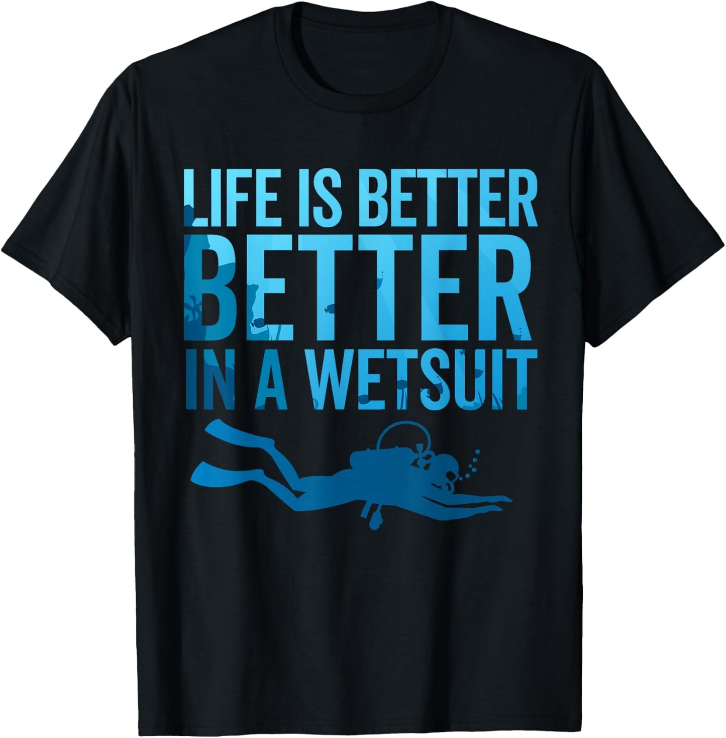 Scuba Diving Women Diver Funny Dive Clothes Apparel T-Shirt - T-Shirt | Black