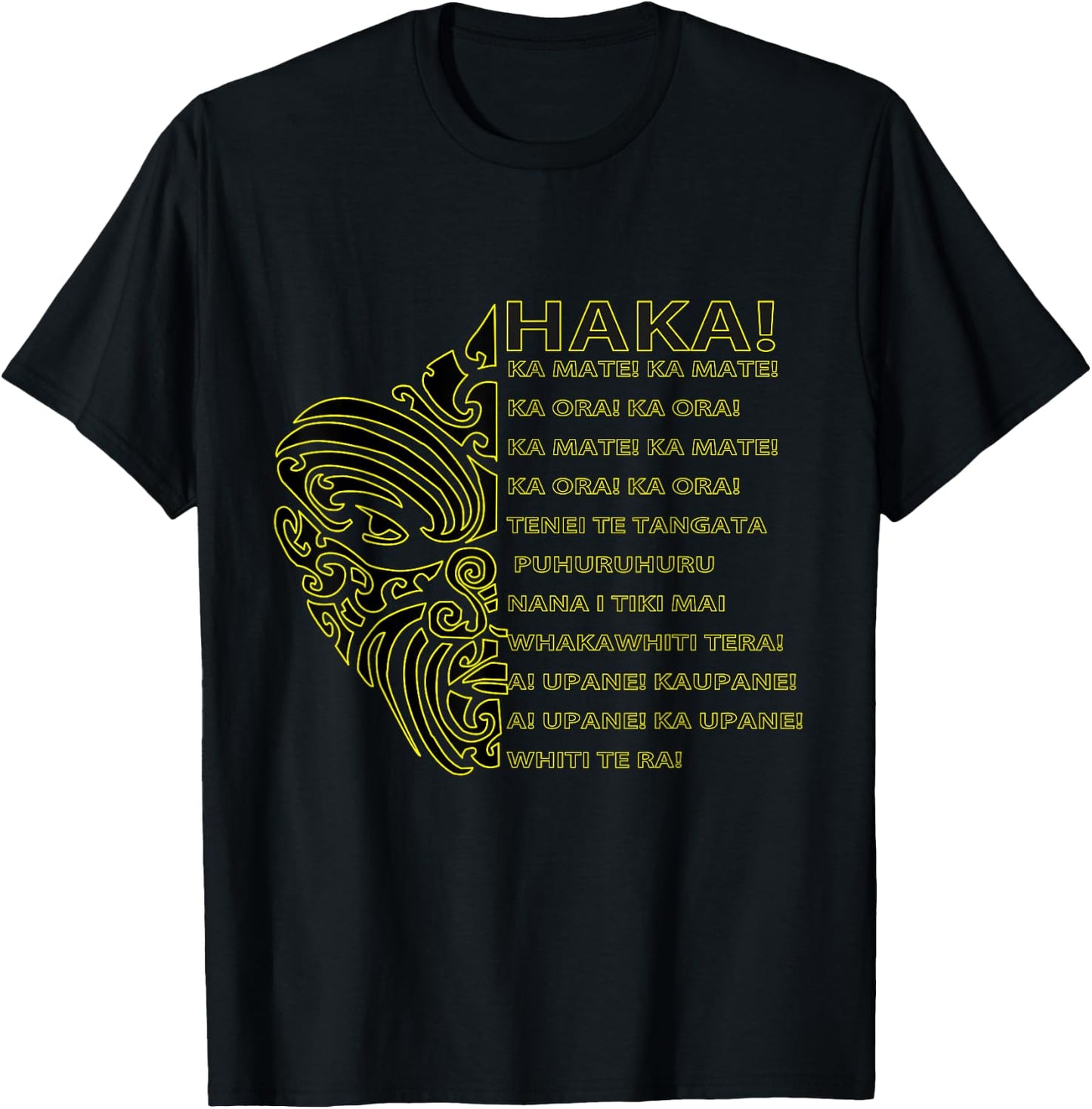 Maori Shirt Haka Aotearoa Kia ora New Zealand Rugby Tattoos T-Shirt - T-Shirt | Black