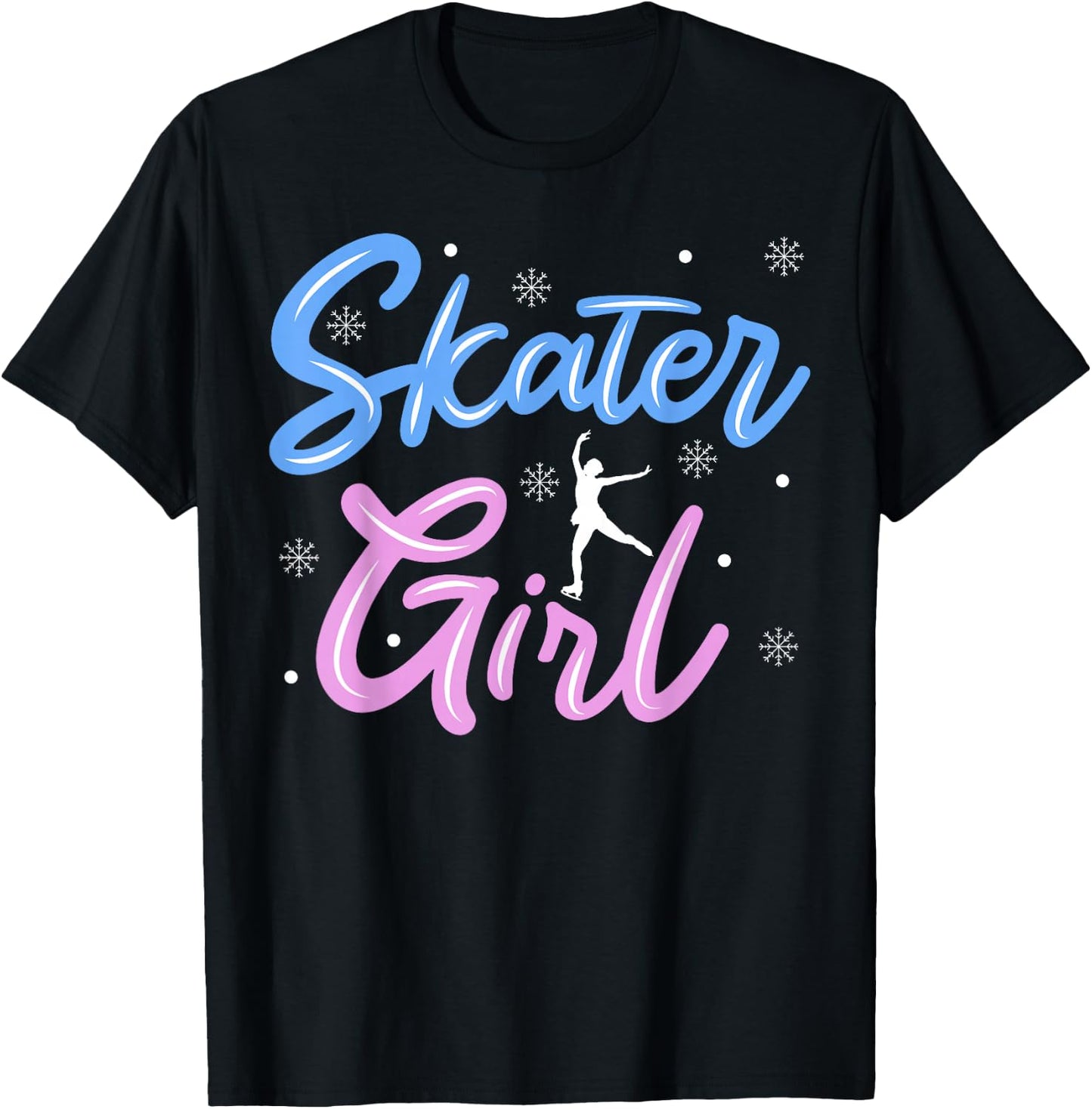 Skater Girl Ice Skating Figure Skating T-Shirt - T-Shirt | Black