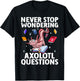 Funny Axolotl Art For Boys Girls Kids Tiger Salamander Lover T-Shirt - T-Shirt | Black