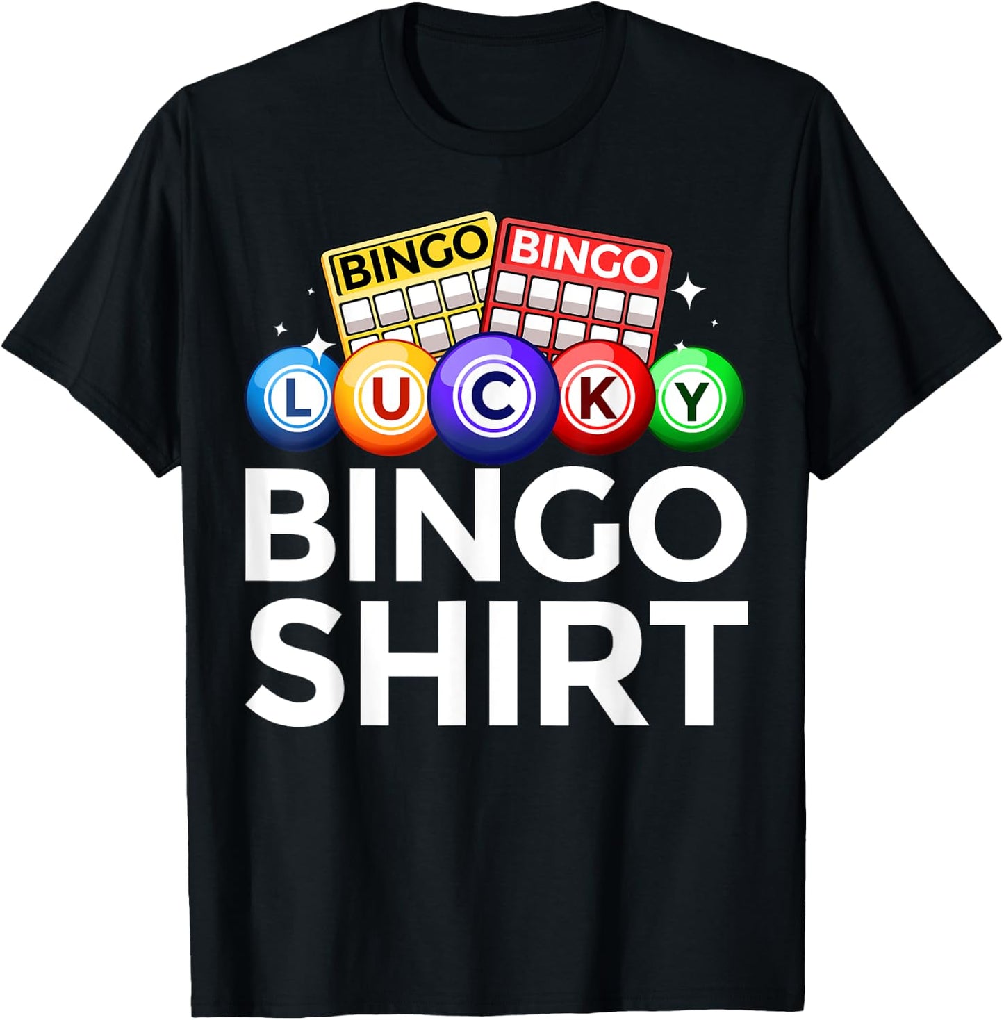 Cute Lucky Bingo Women Casino Bingo Lovers T-Shirt - T-Shirt | Black