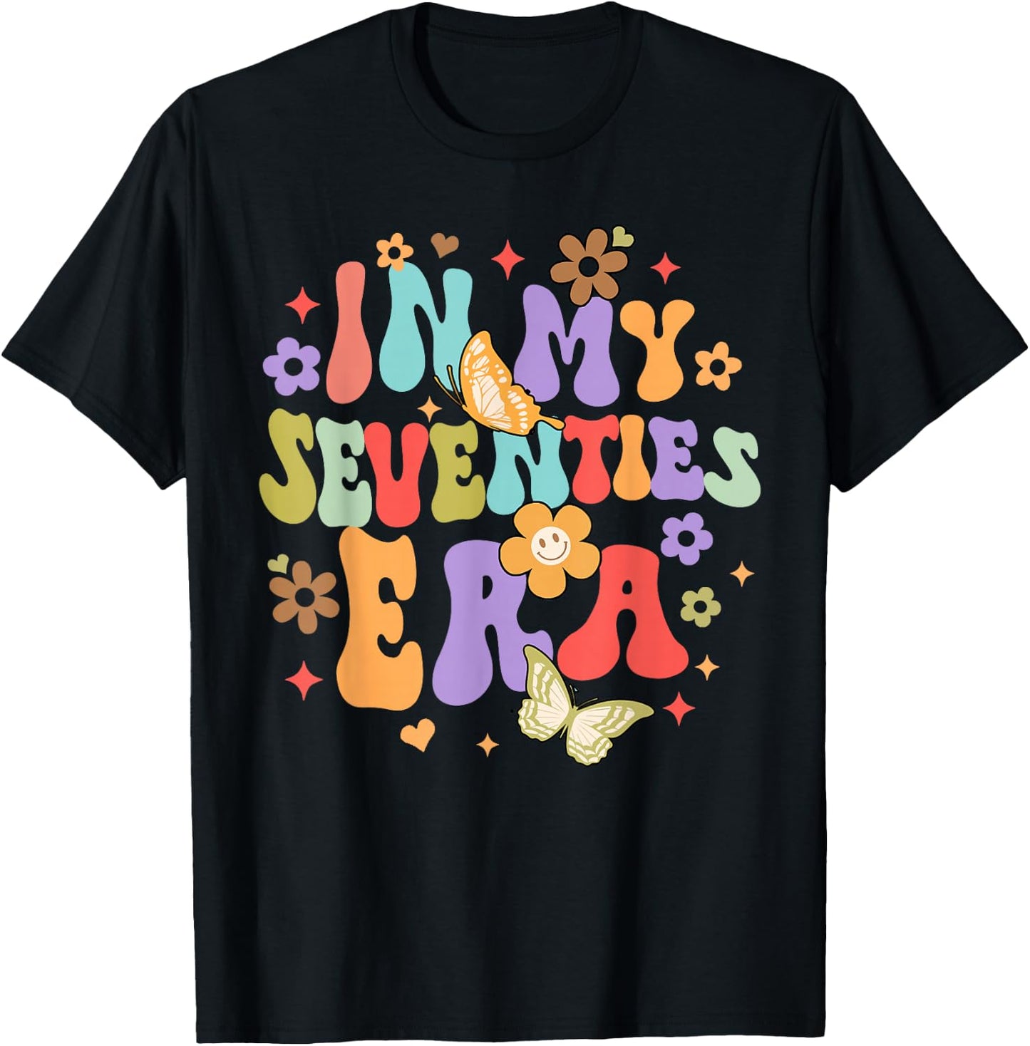 70th Birthday Party 70 Years Birthday In My Seventies Era T-Shirt - T-Shirt | Black