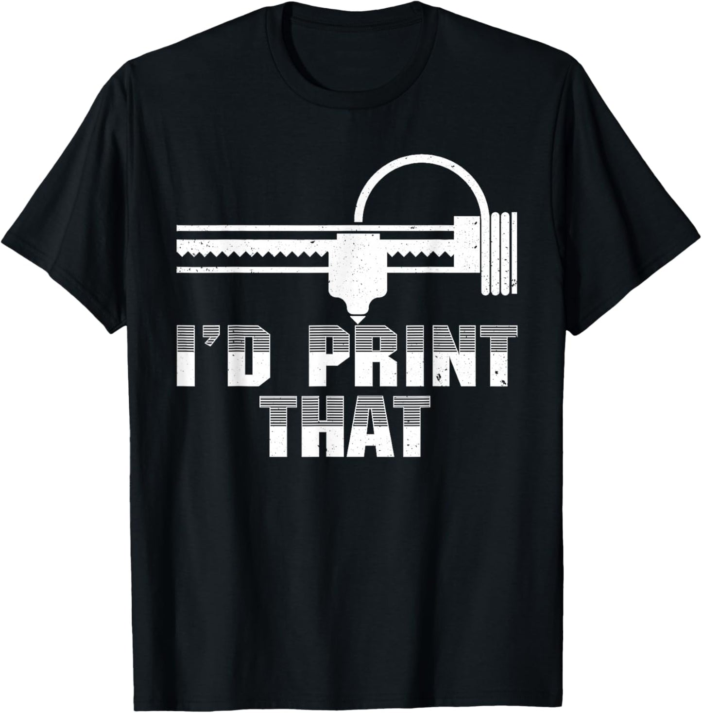 Cute 3D Printing Women 3D Printer Lovers Print Geeks T-Shirt - T-Shirt | Black