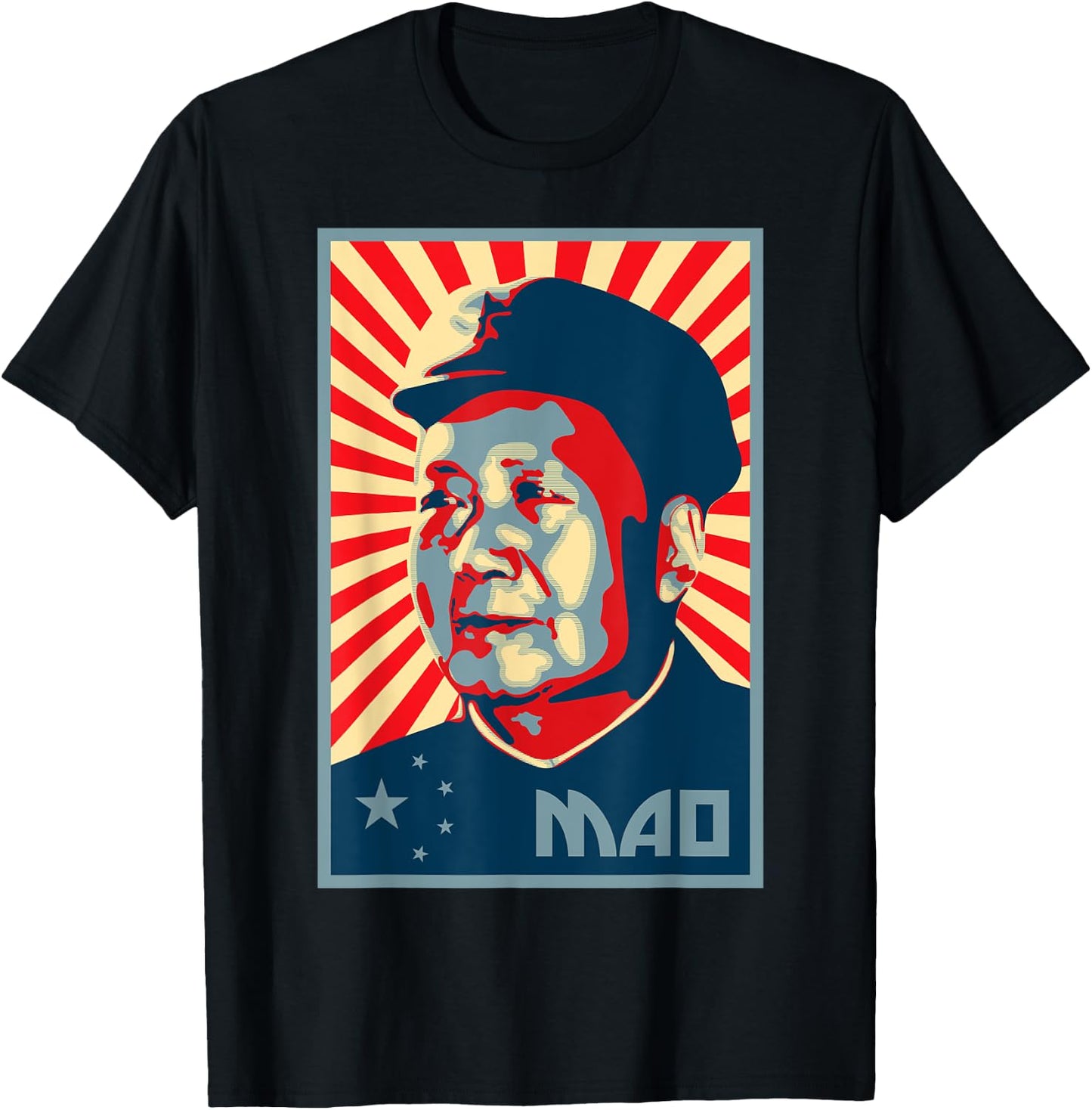 Mao Zedong Tse Tung Chairman Mao China Chinese Patriot T-Shirt - T-Shirt | Black