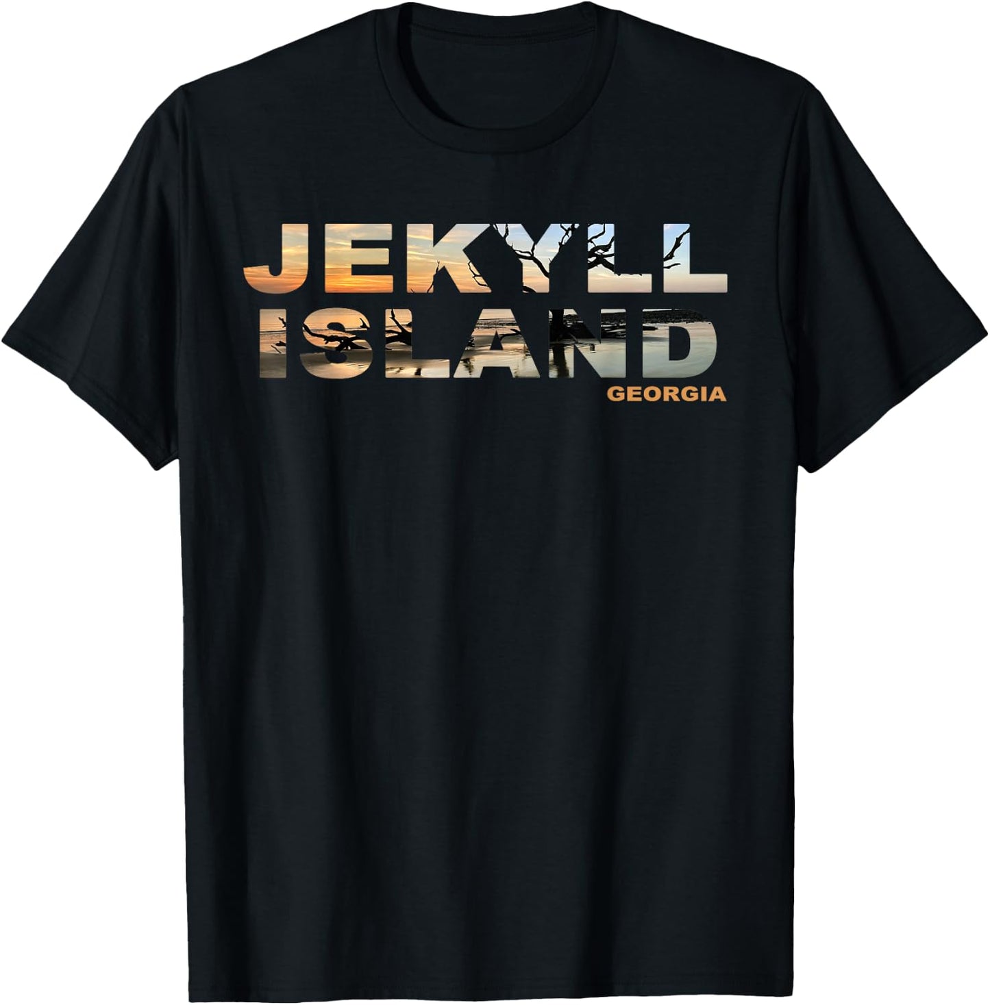 Jekyll Island Georgia Sea Turtle Beach Ocean Tourist Cute T-Shirt - T-Shirt | Black