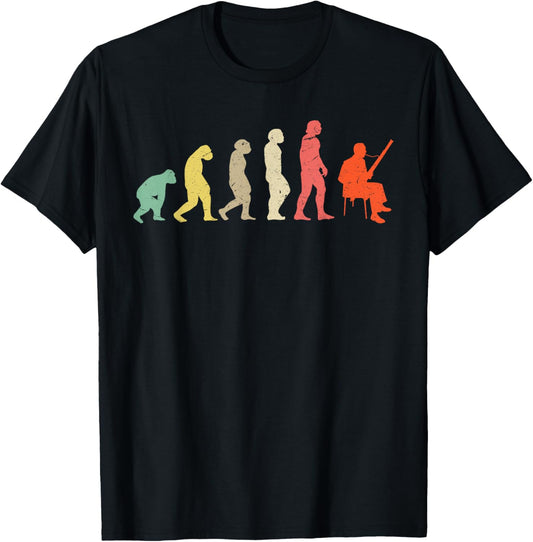 Evolution Of A Bassoonist - Bassoon T-Shirt - T-Shirt | Black