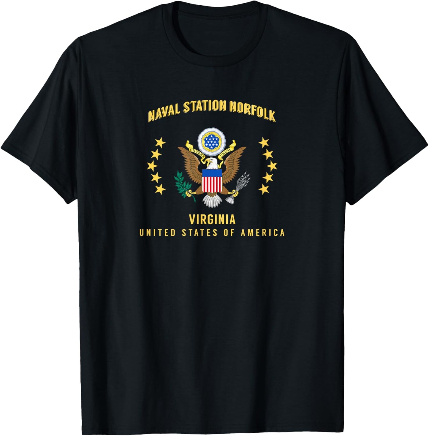 Naval Station Norfolk T-Shirt - T-Shirt | Black
