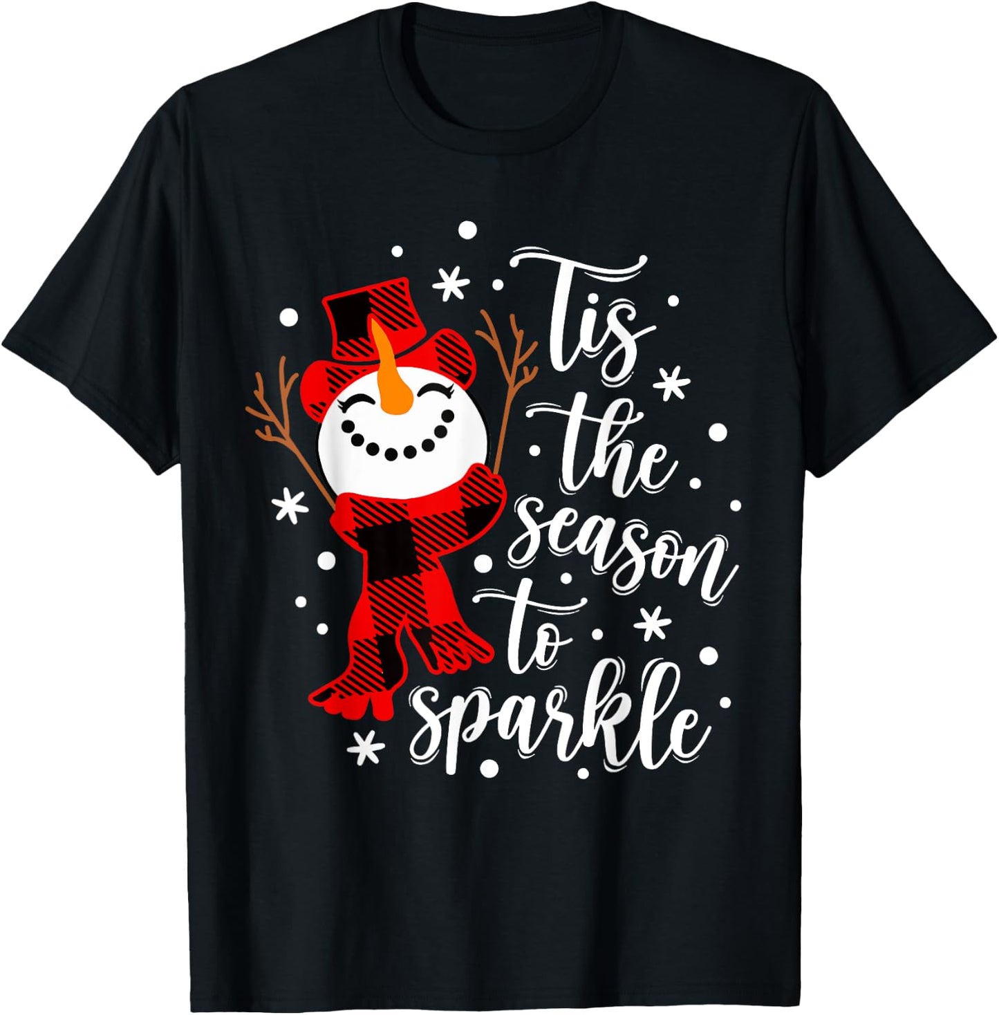 Tis The Season To Sparkle Matching Family T-Shirt - T-Shirt | Black